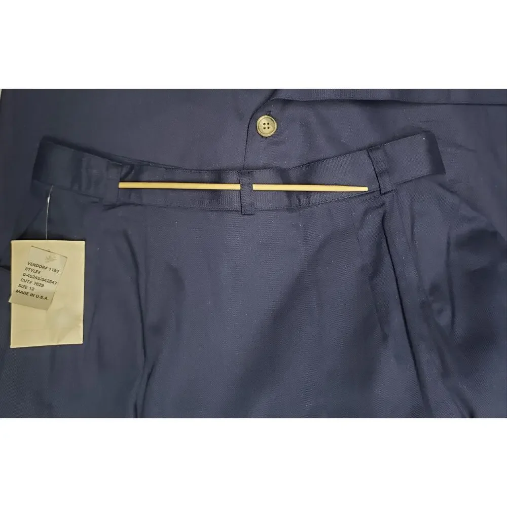 Bedford Fair Vintage 90s Lifestyles Maxi Skirt Sz 12 Navy NWT Deadstock